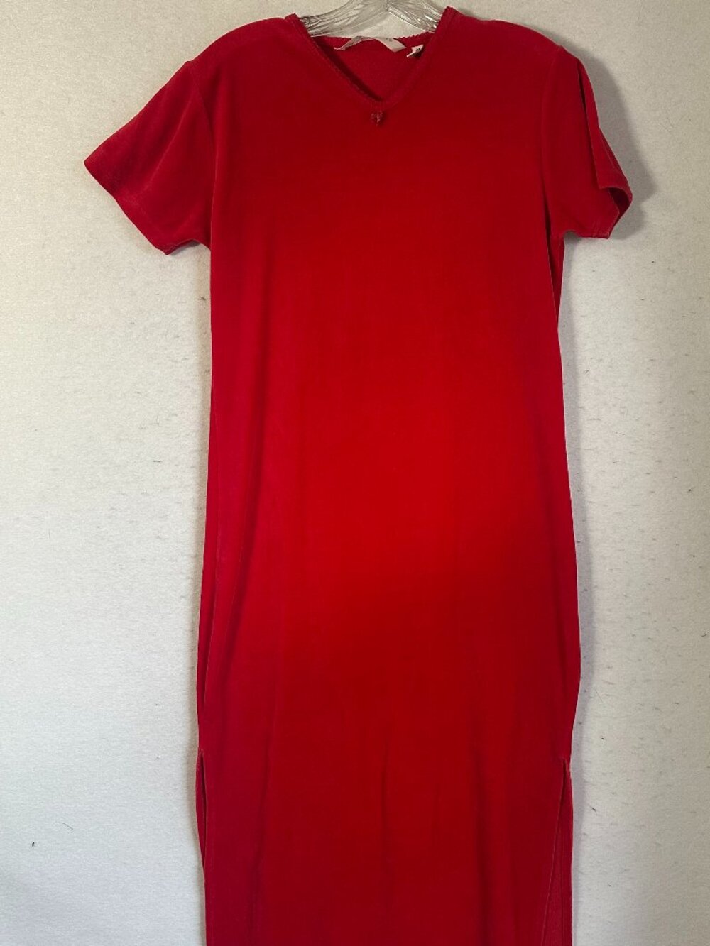 Vintage 90’s Victoria’s Secret Country Red Velvet Nightgown Cottagecore Womens M